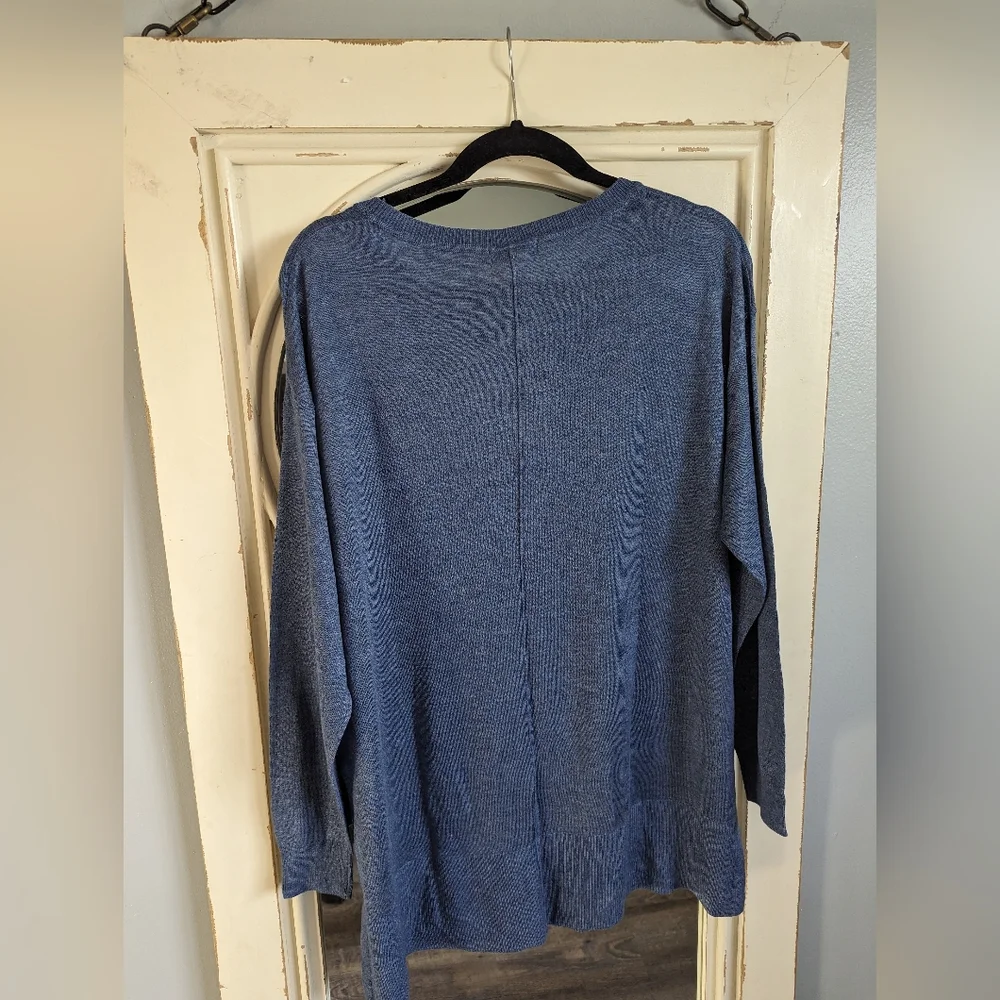 H&M fine knit sweater - blue - Picture 3 of 5